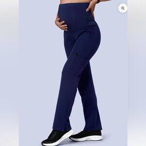 MANDALA Maternity Cargo Scrubs Navy size Small NEW